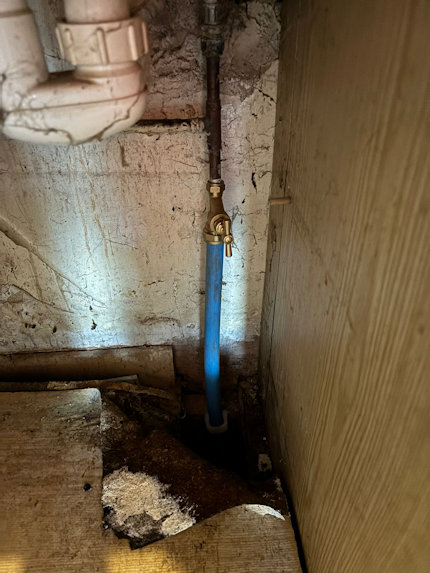Trenchless moling equipment for new water connection